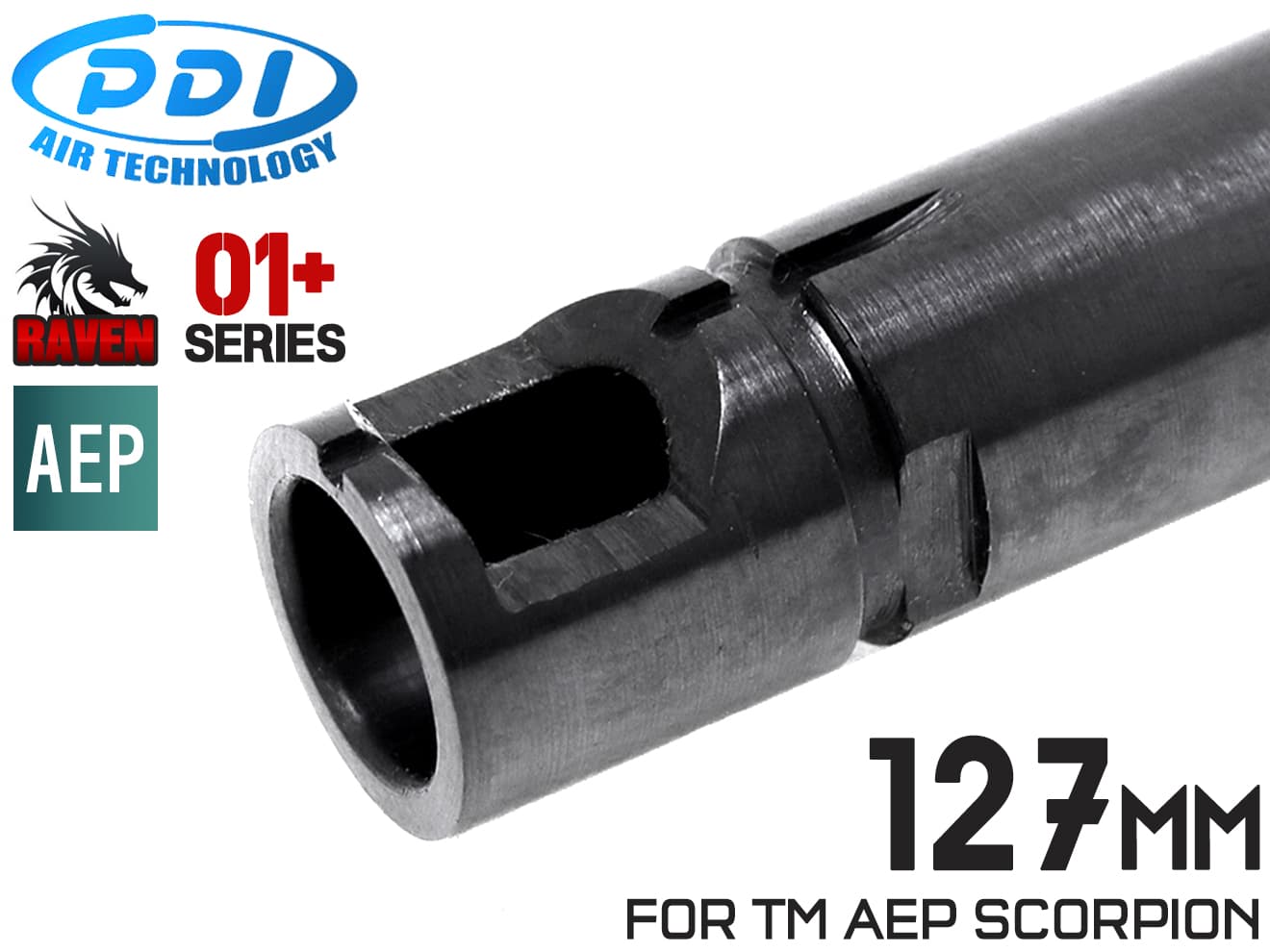 PDI RAVENシリーズ 01+ AEP 精密インナーバレル(6.01±0.007)  [長さ：110mm / 112mm / 122mm / 127mm / 182mm / 242mm]