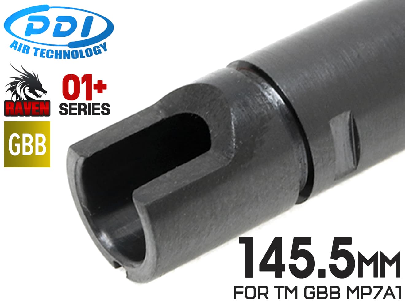 PDI RAVENシリーズ 01+ GBB 精密インナーバレル(6.01±0.007) [長さ：74mm / 75mm / 87mm / 90mm / 91mm / 95mm / 97mm / 100mm / 101mm / 102mm / 108mm / 113mm / 115mm / 118mm / 129mm / 133mm / 138mm / 145.5mm / 163mm]