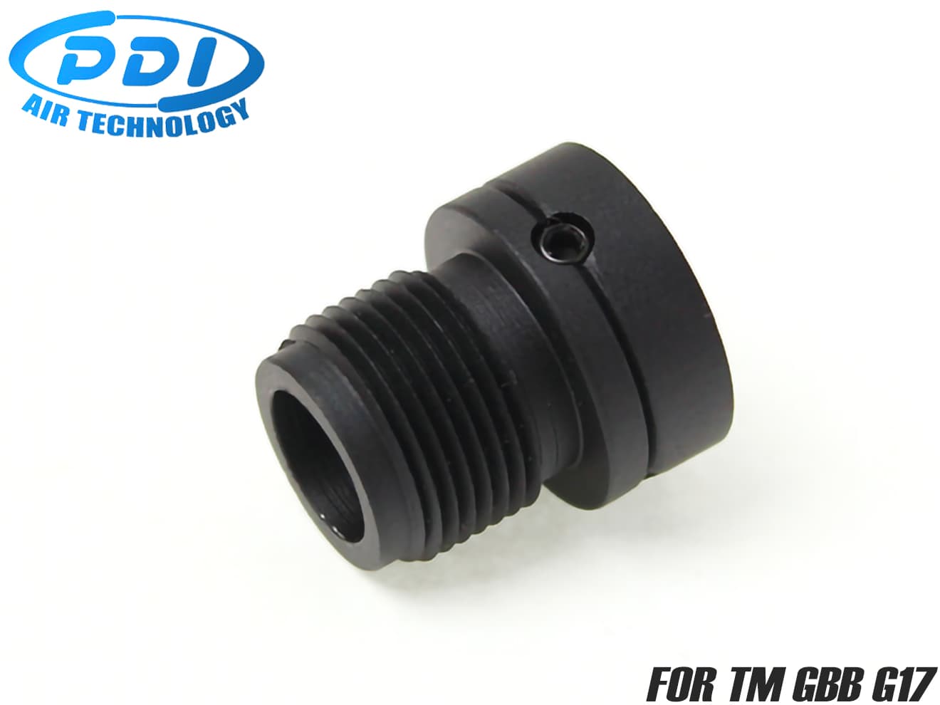 PDI サイレンサーアタッチメント 東京マルイ GBB G17用 [対応ネジ：14mm正ネジ / 14mm逆ネジ]
