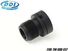 PDI サイレンサーアタッチメント 東京マルイ GBB G17用 [対応ネジ：14mm正ネジ / 14mm逆ネジ]