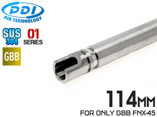 PDI 01シリーズ GBB FNX-45専用 超精密 ステンレスインナーバレル(6.01±0.002) 114mm