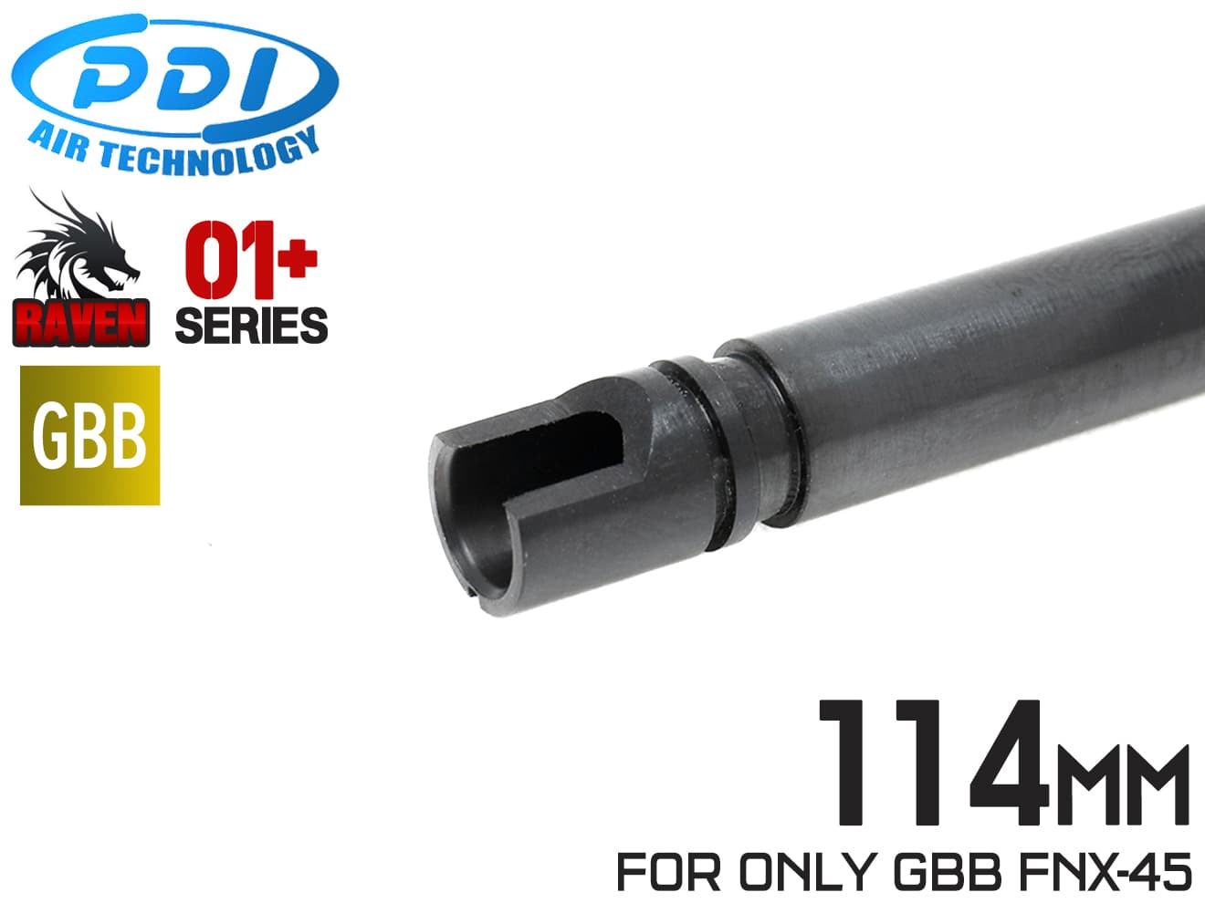 PDI RAVENシリーズ 01+ GBB 特殊形状 精密インナーバレル(6.01±0.007) [長さ：100mm / 114mm / 136mm]