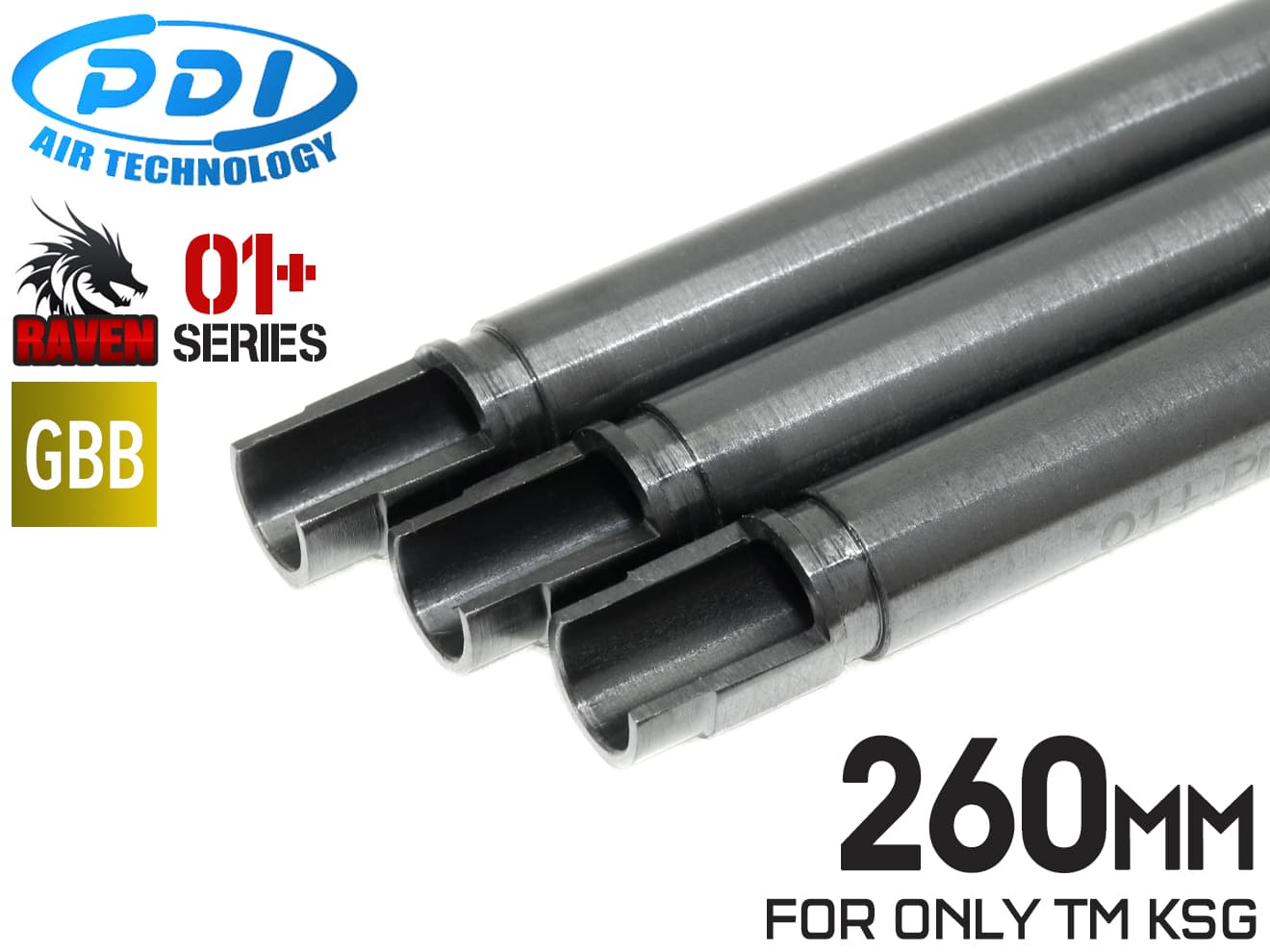 PDI RAVENシリーズ 01+ KSG専用 精密インナーバレル(6.01±0.007) 260mm [セット内容：1本 / 3本]