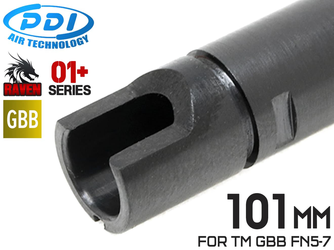 PDI RAVENシリーズ 01+ GBB 精密インナーバレル(6.01±0.007) [長さ：74mm / 75mm / 87mm / 90mm / 91mm / 95mm / 97mm / 100mm / 101mm / 102mm / 108mm / 113mm / 115mm / 118mm / 129mm / 133mm / 138mm / 145.5mm / 163mm]