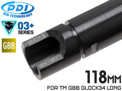 PDI DELTAシリーズ 03+ GBB 精密インナーバレル(6.03±0.007) [長さ：74mm / 87mm / 90mm / 91mm / 95mm / 97mm / 100mm / 102mm / 108mm / 113mm / 115mm / 118mm / 129mm / 133mm / 146mm / 163mm]