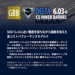 PDI DELTAシリーズ 03+ GBB 精密インナーバレル(6.03±0.007) [長さ：74mm / 87mm / 90mm / 91mm / 95mm / 97mm / 100mm / 102mm / 108mm / 113mm / 115mm / 118mm / 129mm / 133mm / 146mm / 163mm]