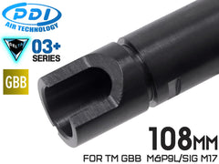 PDI DELTAシリーズ 03+ GBB 精密インナーバレル(6.03±0.007) [長さ：74mm / 87mm / 90mm / 91mm / 95mm / 97mm / 100mm / 102mm / 108mm / 113mm / 115mm / 118mm / 129mm / 133mm / 146mm / 163mm]