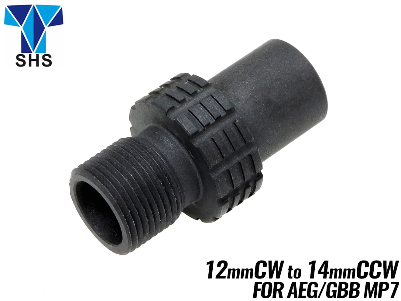 PPS MP7 スチールサイレンサー変換アダプター 12mm正 → 14mm逆