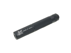 PPS アルミサイレンサーKnurling 197mm BushMaster 14mm逆ネジ  [パターン：BushMaster / Black Water / Sound of Nature / STAG ARMS / TROY / US GOVT Skeleton / VLTOR]