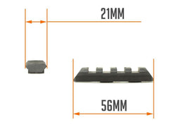 【正規品】PTS Enhanced レールセクション/Keymod  [カラー/サイズ：BK/4スロット / DE/4スロット / BK/5スロット / DE/5スロット / BK/7スロット / DE/7スロット / BK/9スロット / DE/9スロット / BK/11スロット / DE/11スロット]