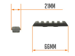 【正規品】PTS Enhanced レールセクション/Keymod  [カラー/サイズ：BK/4スロット / DE/4スロット / BK/5スロット / DE/5スロット / BK/7スロット / DE/7スロット / BK/9スロット / DE/9スロット / BK/11スロット / DE/11スロット]