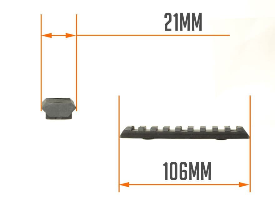 【正規品】PTS Enhanced レールセクション/Keymod  [カラー/サイズ：BK/4スロット / DE/4スロット / BK/5スロット / DE/5スロット / BK/7スロット / DE/7スロット / BK/9スロット / DE/9スロット / BK/11スロット / DE/11スロット]