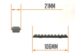 【正規品】PTS Enhanced レールセクション/Keymod  [カラー/サイズ：BK/4スロット / DE/4スロット / BK/5スロット / DE/5スロット / BK/7スロット / DE/7スロット / BK/9スロット / DE/9スロット / BK/11スロット / DE/11スロット]