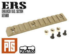 【正規品】PTS Enhanced レールセクション/Keymod  [カラー/サイズ：BK/4スロット / DE/4スロット / BK/5スロット / DE/5スロット / BK/7スロット / DE/7スロット / BK/9スロット / DE/9スロット / BK/11スロット / DE/11スロット]