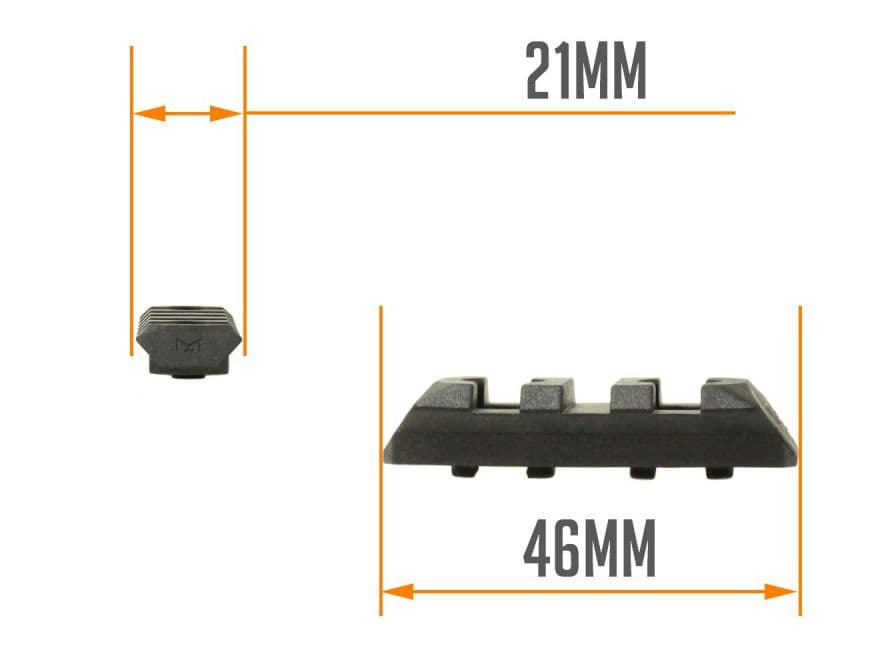 正規品】PTS Enhanced レールセクション/M-LOK BK [サイズ：3スロット