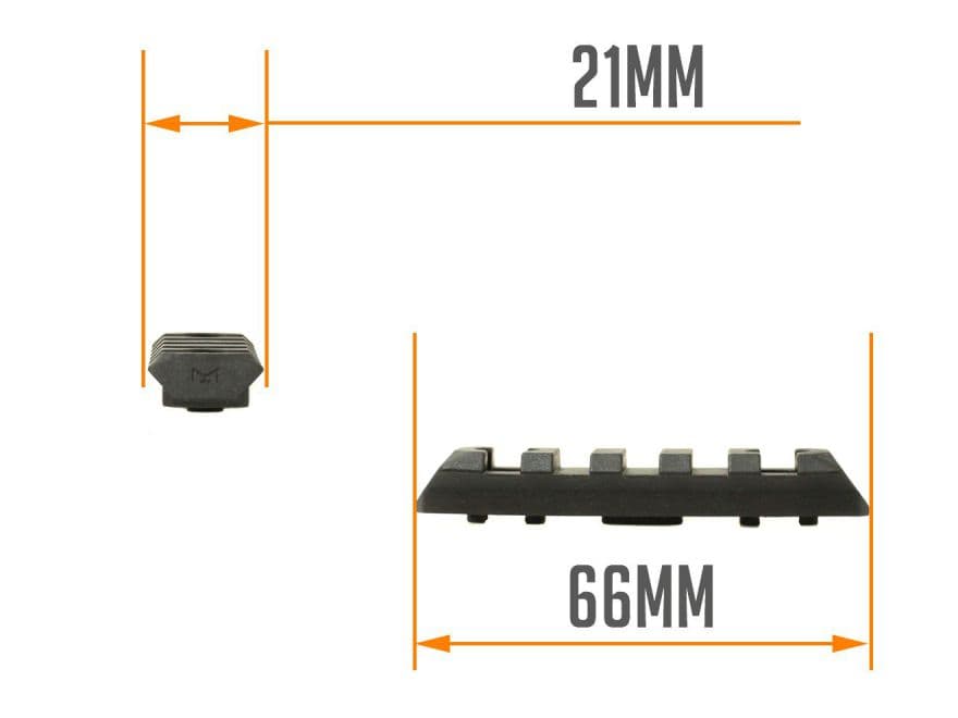 【正規品】PTS Enhanced レールセクション/M-LOK BK  [サイズ：3スロット / 5スロット / 7スロット / 9スロット / 11スロット]
