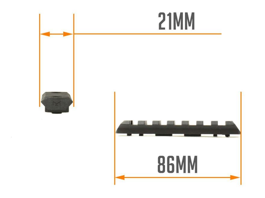 【正規品】PTS Enhanced レールセクション/M-LOK BK  [サイズ：3スロット / 5スロット / 7スロット / 9スロット / 11スロット]