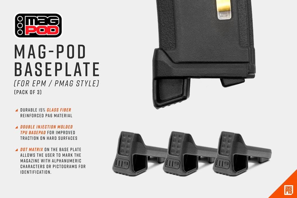 正規品】PTS MAGPOD ベースプレート 3Pcs | ミリタリーベース