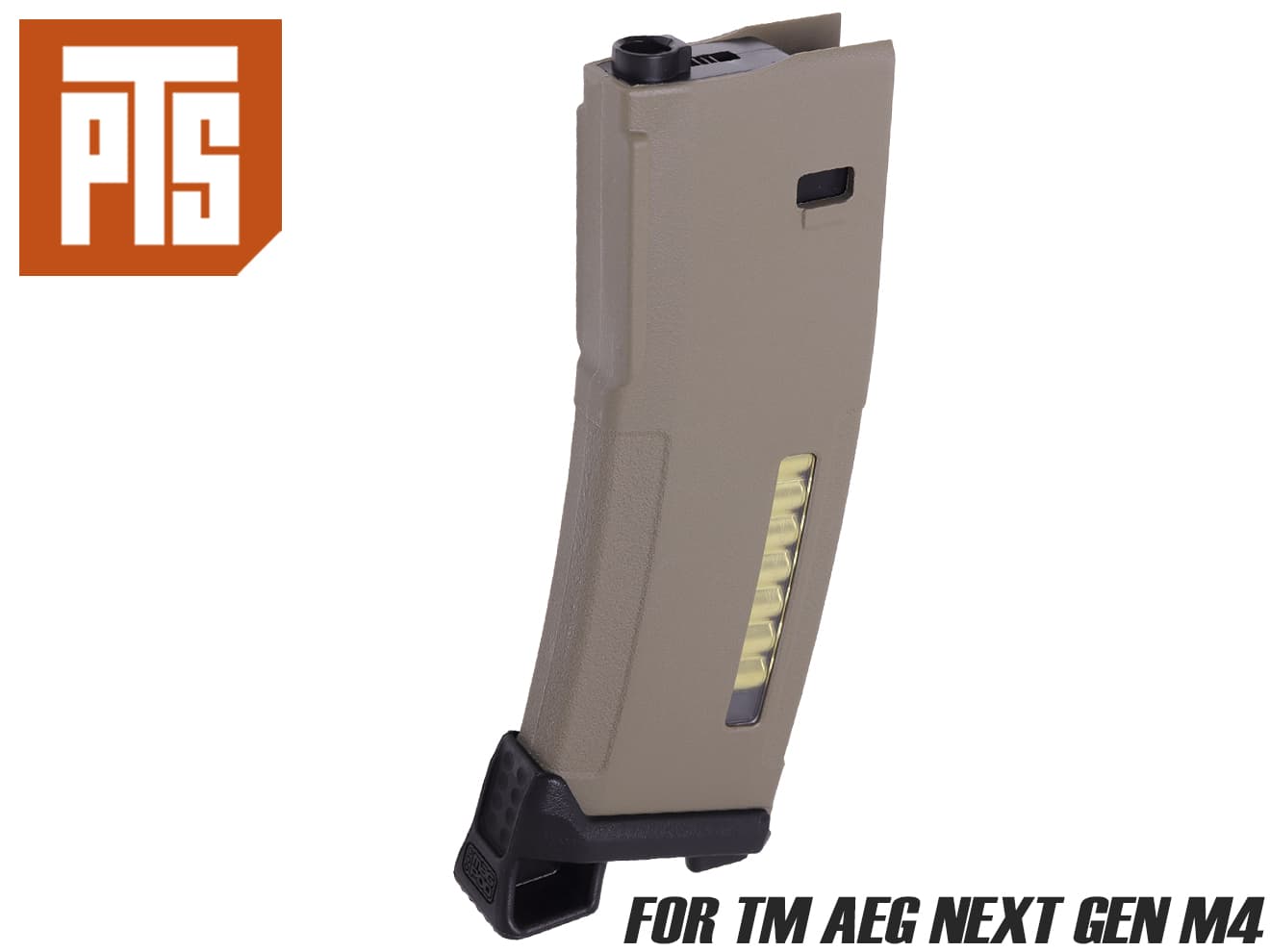 PTS EPM 120Rds マガジン + MAGPOD For 次世代 M4 [カラー：BK / DE]