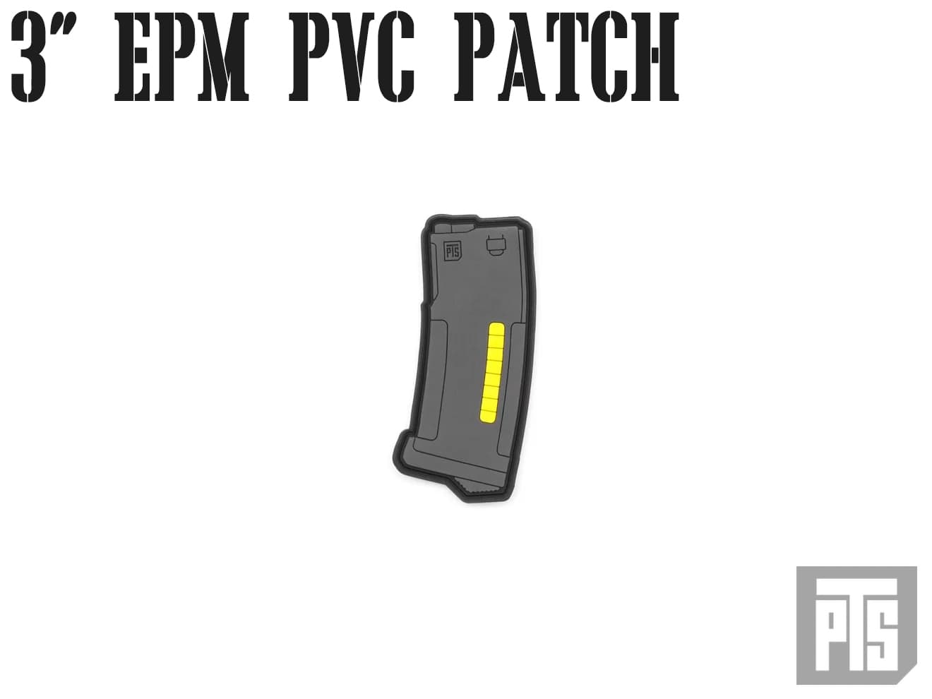 【正規品】PTS 3インチ EPM PVC パッチ  [カラー：ブラック / FDE / オレンジ]