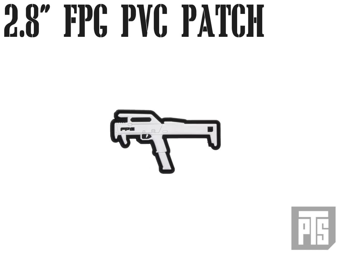 【正規品】PTS 2.8インチ FPG PVC パッチ [カラー：ブラック / ピンク / ホワイト]