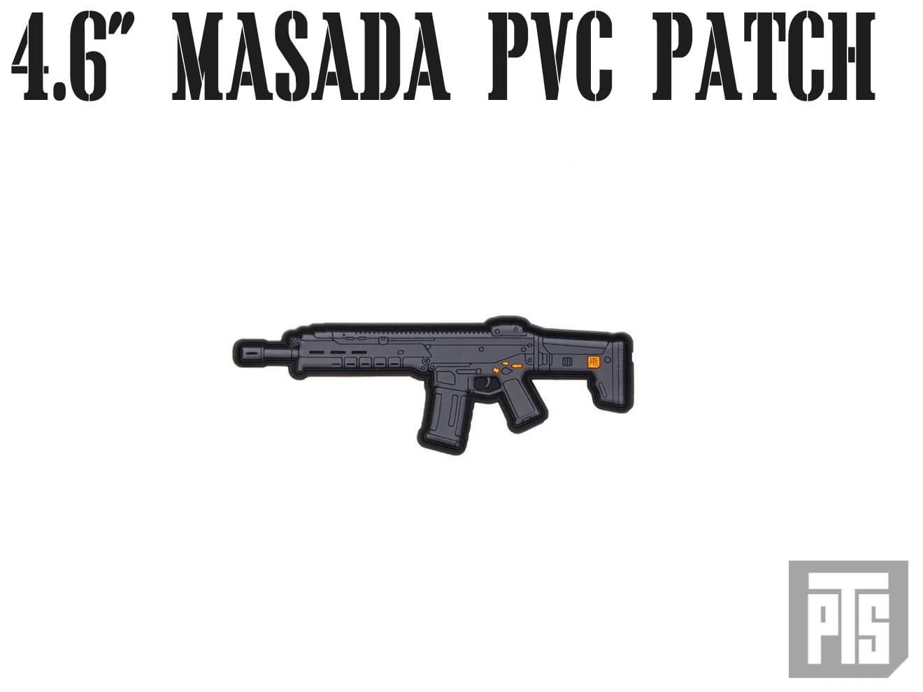 【正規品】PTS 4.6インチ Masada PVC パッチ  [カラー：ブラック / FDE]