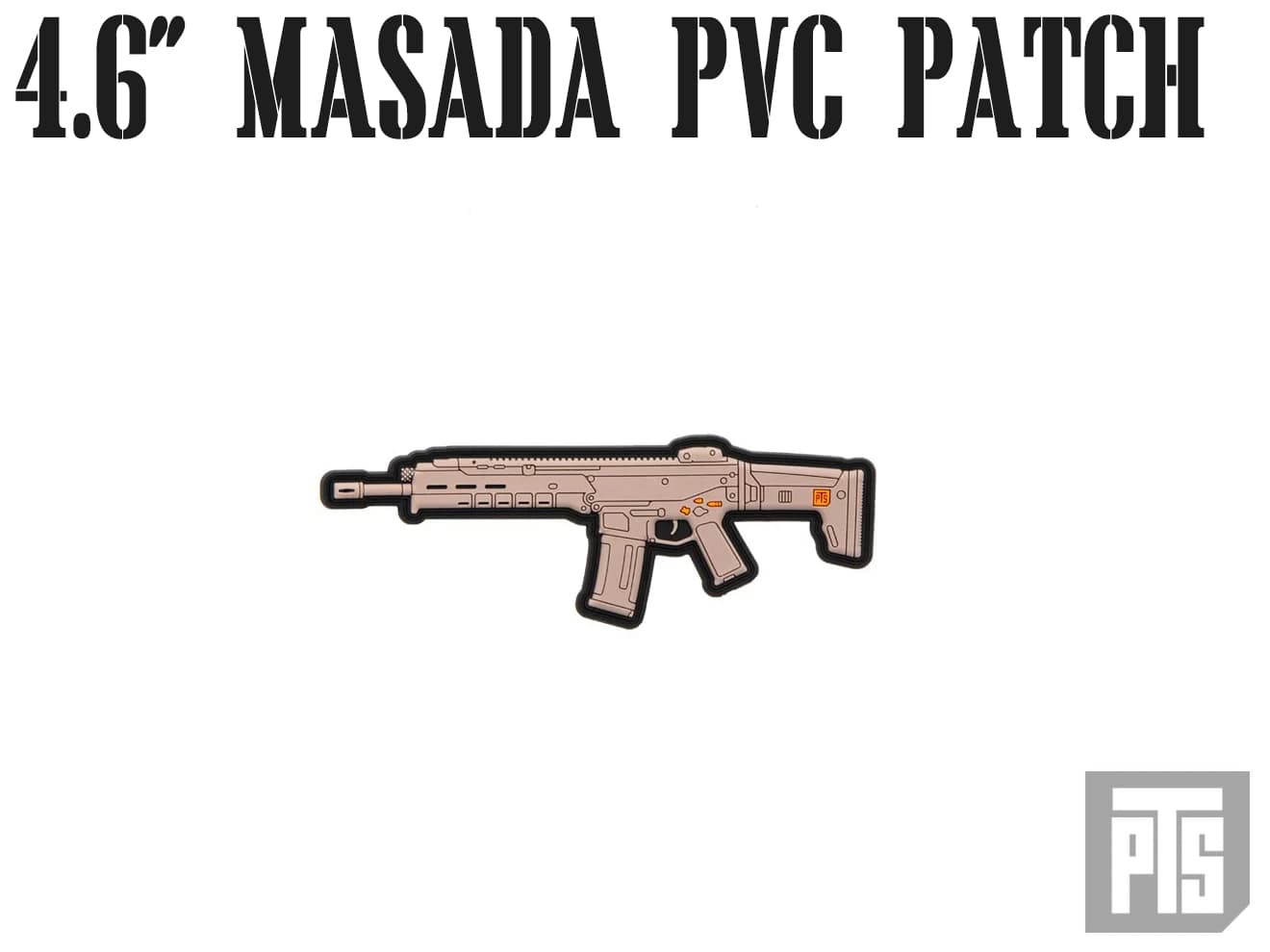 【正規品】PTS 4.6インチ Masada PVC パッチ  [カラー：ブラック / FDE]