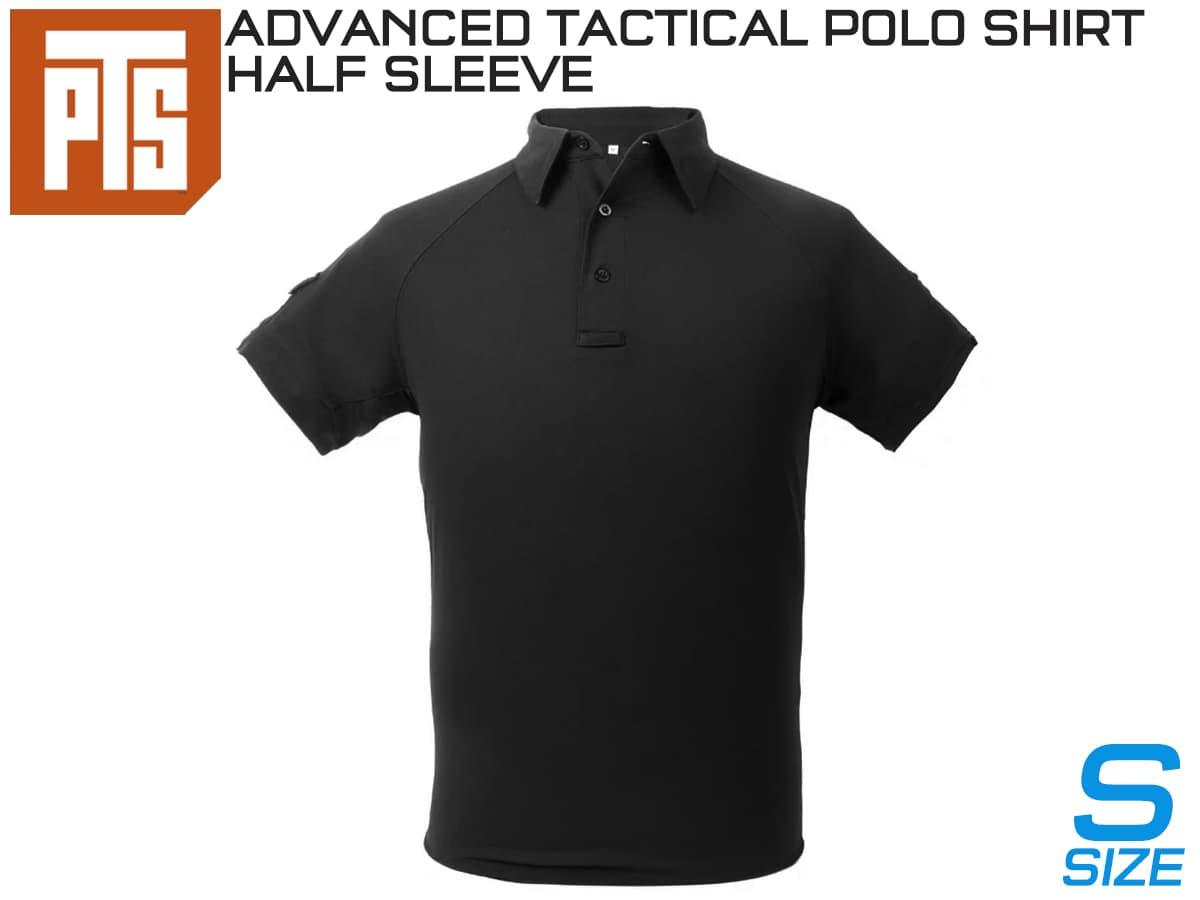 【正規品】PTS アドバンスド タクティカル ポロシャツ 半袖 [カラー/サイズ：グレー/Sサイズ / BK/Sサイズ / グレー/Mサイズ / BK/Mサイズ / グレー/Lサイズ / BK/Lサイズ / グレー/XLサイズ / BK/XLサイズ]