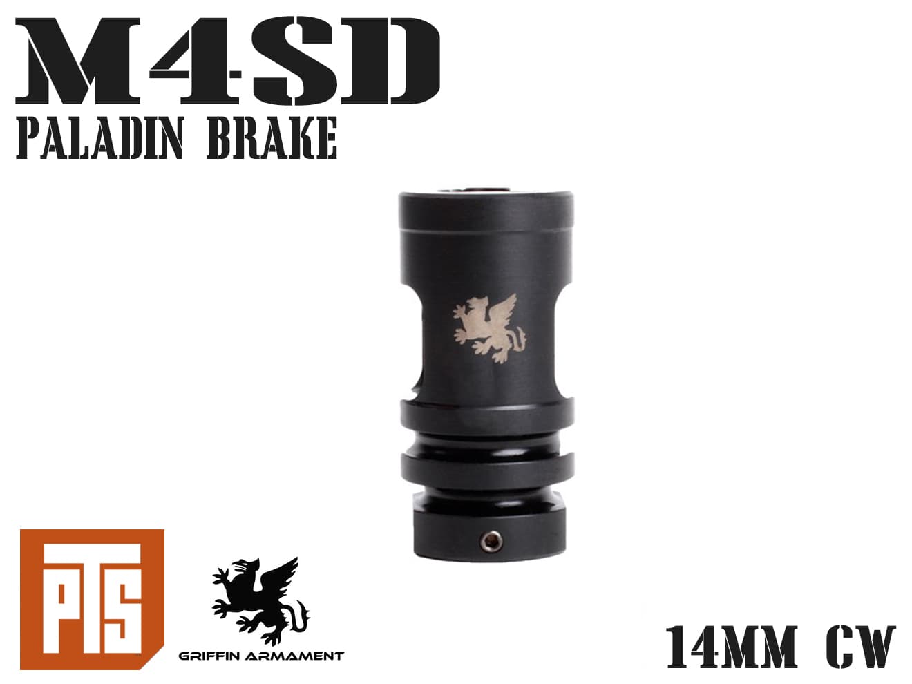 【正規品】PTS Griffin Armament M4SD パラディンブレーキ  [対応ネジ：14mm逆ネジ / 14mm正ネジ]
