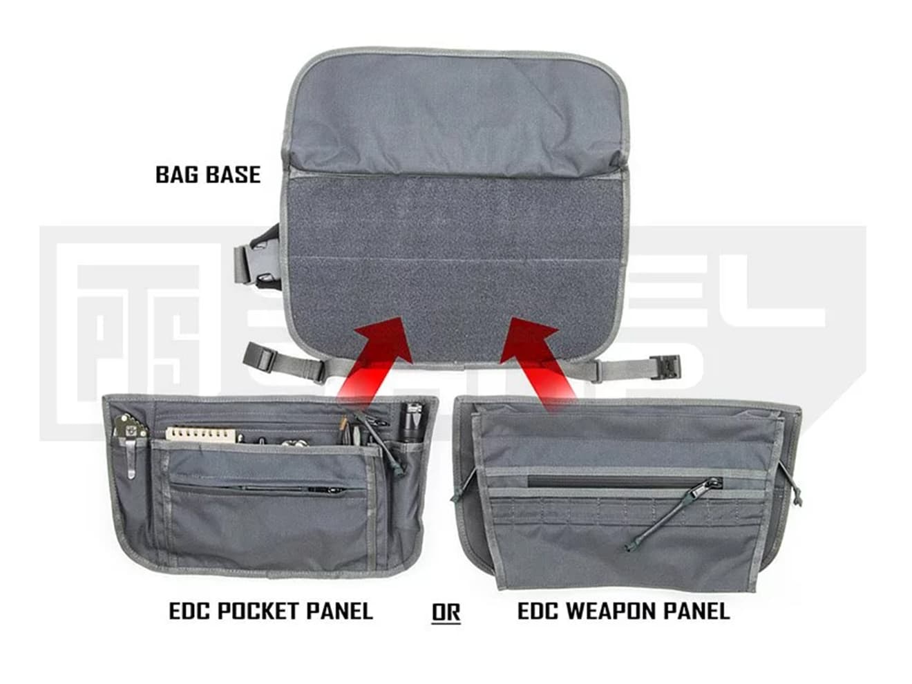 【正規品】PTS Grey Ghost Gear COG EDCロープロファイルバッグ [カラー：マルチカム / ウルフグレー]