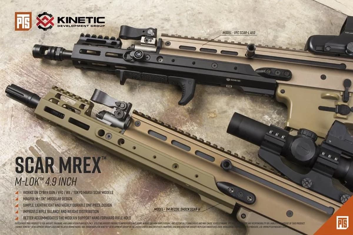 正規品】PTS Kinetic SCAR MREX M-Lok 4.9インチ エクステンション