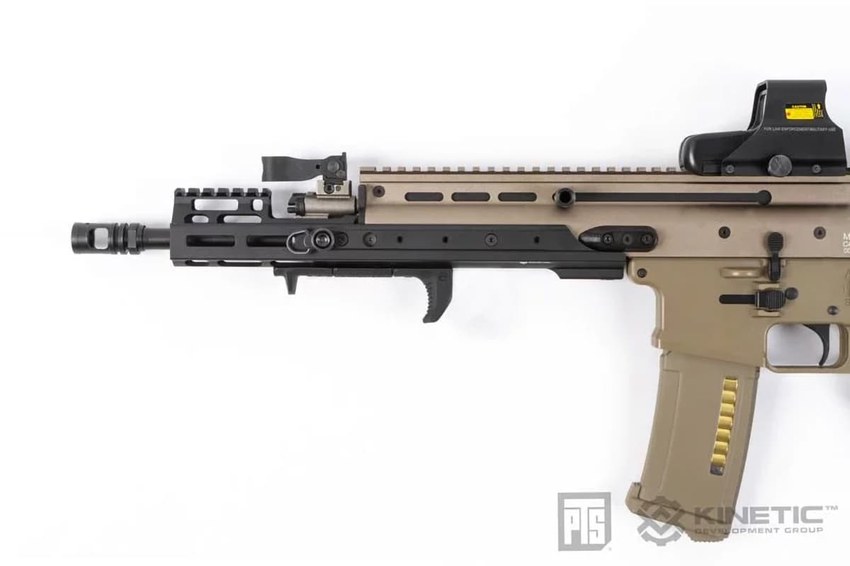 【正規品】PTS Kinetic SCAR MREX M-Lok 4.9インチ エクステンションレール [カラー：ブラック / DE]