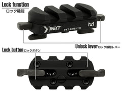 【正規品】PTS Kinetic M-LOK QD レールアダプター [スロット：3スロット / 7スロット]