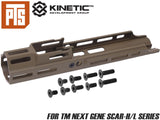 PTS Kinetic SCAR MREX M-Lok Mk.2 エクステンションレール [カラー・サイズ：BK・4.25インチ / DE・4.25インチ / BK・2.2インチ / DE・2.2インチ]