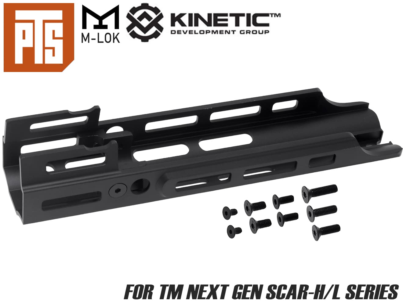PTS Kinetic SCAR MREX M-Lok Mk.2 エクステンションレール [カラー・サイズ：BK・4.25インチ / DE・4.25インチ / BK・2.2インチ / DE・2.2インチ]