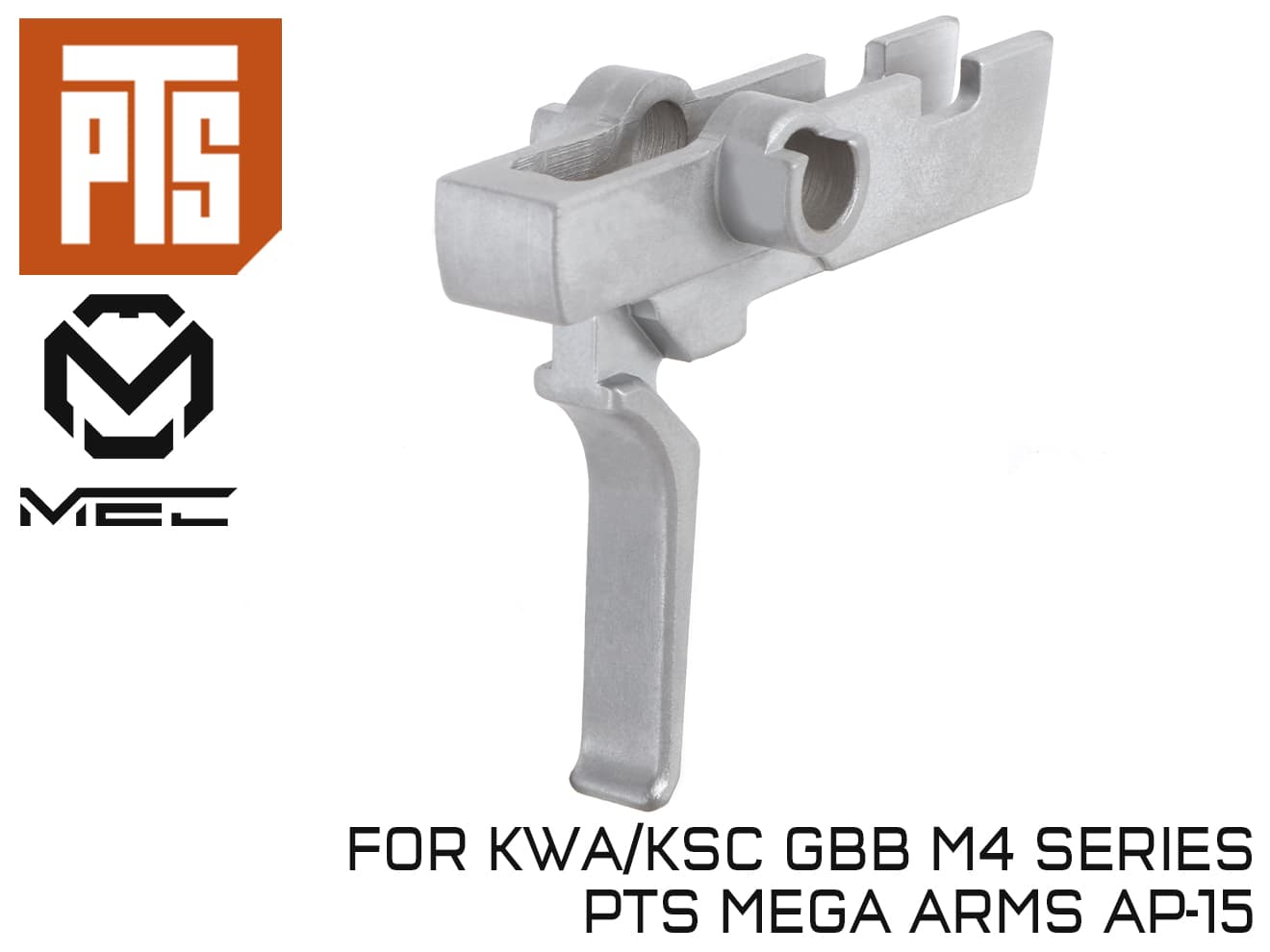 【正規品】PTS MEC PROトリガー KSC / KWA GBB M4 [カラー：ブラック / シルバー]