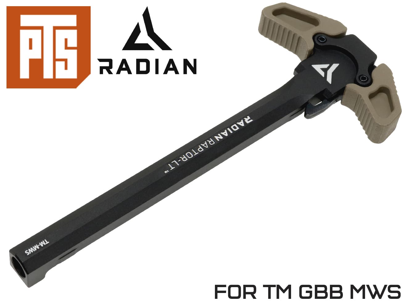 【正規品】PTS Radian Raptor-LT アンビチャージングハンドル マルイM4GBB用 [カラー：ブラック / ダークアース / レッド]
