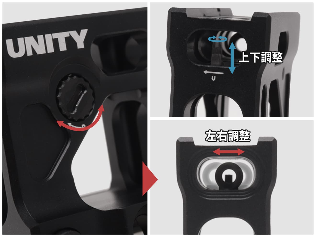 PTS Unity Tactical FAST Microマウント [カラー：ブラック / ブラウン]