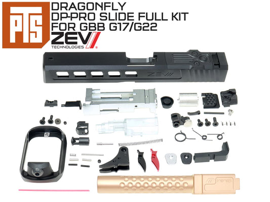 【正規品】PTS ZEV Dragonfly G17 スライド / アウターバレル フルキット [対応サイト：DP-PRO / RMR]