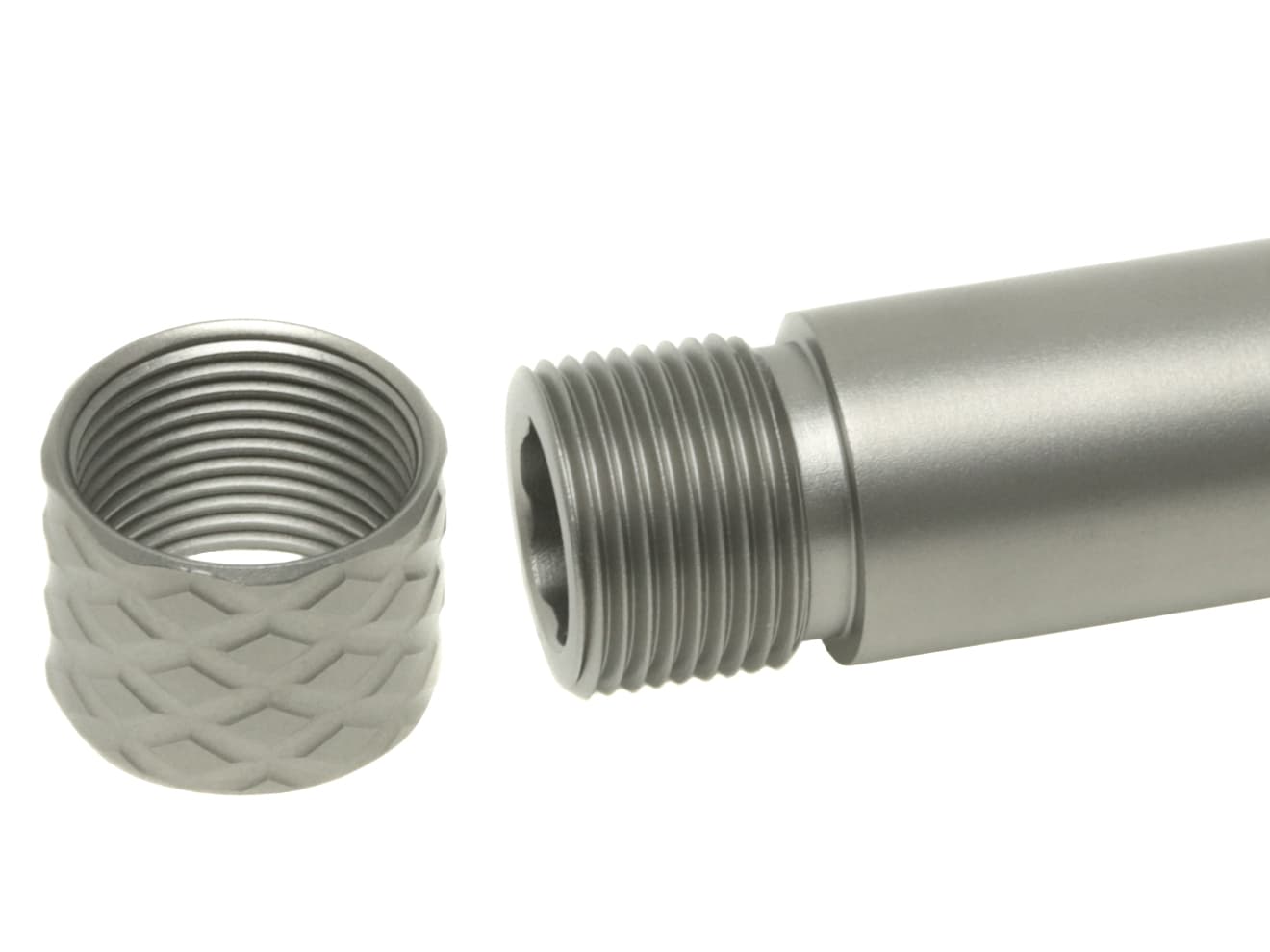 【正規品】PTS ZEV ステンレススレッドバレル w /  インナーバレル+スレッドカバー G17 TiALN [カラー：ブラック / シルバー]