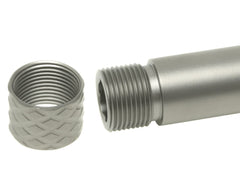 【正規品】PTS ZEV ステンレススレッドバレル w /  インナーバレル+スレッドカバー G17 TiALN [カラー：ブラック / シルバー]