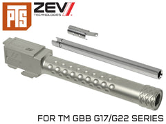 【正規品】PTS ZEV ステンレススレッドバレル w /  インナーバレル+スレッドカバー G17 TiALN [カラー：ブラック / シルバー]