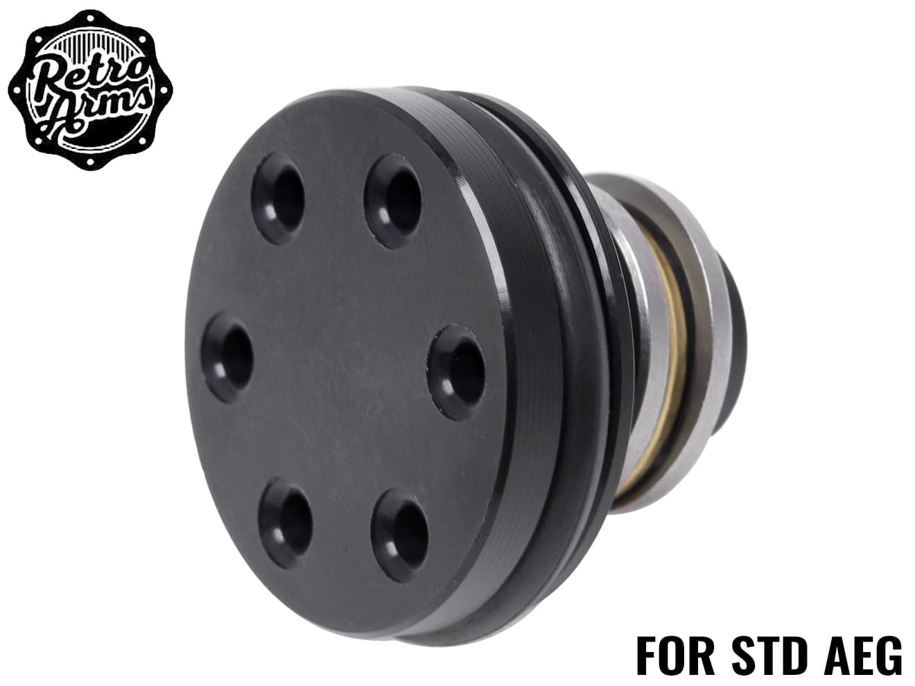 RETRO ARMS EN AW7075 CNC ピストンヘッド for AEG [タイプ：スタンダード / A1 / サイレント]