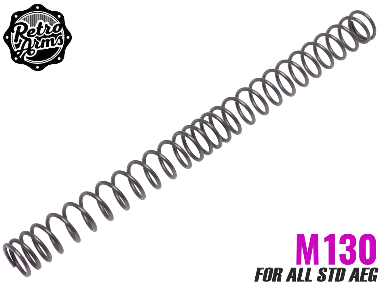 RETRO ARMS SiCr 不等ピッチ スプリング AEG [硬度：M100 / M110 / M120 / M130]