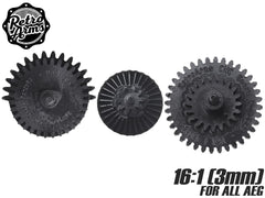 RETRO ARMS PandoRA スチールCNC ギアセット [ギア比：RATIO 10:1 (3mm) / RATIO 13:1 (3mm) / RATIO 16:1 (3mm) / RATIO 20:1 (3mm)]