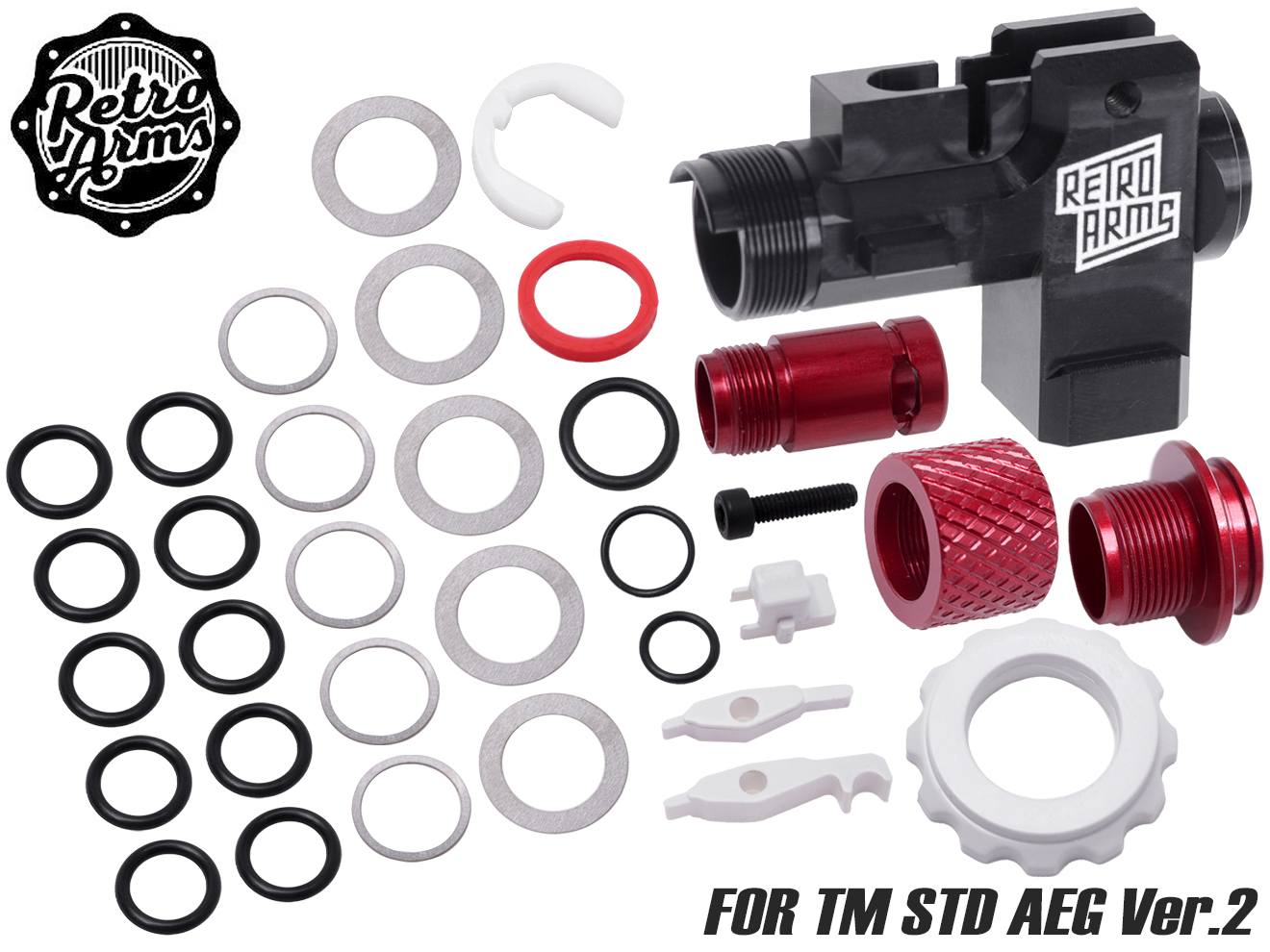 RETRO ARMS EN AW7075-T651 CNC ホップアップチャンバー for AEG M4 [タイプ：AR15 PRO / AR15 ULTRA]