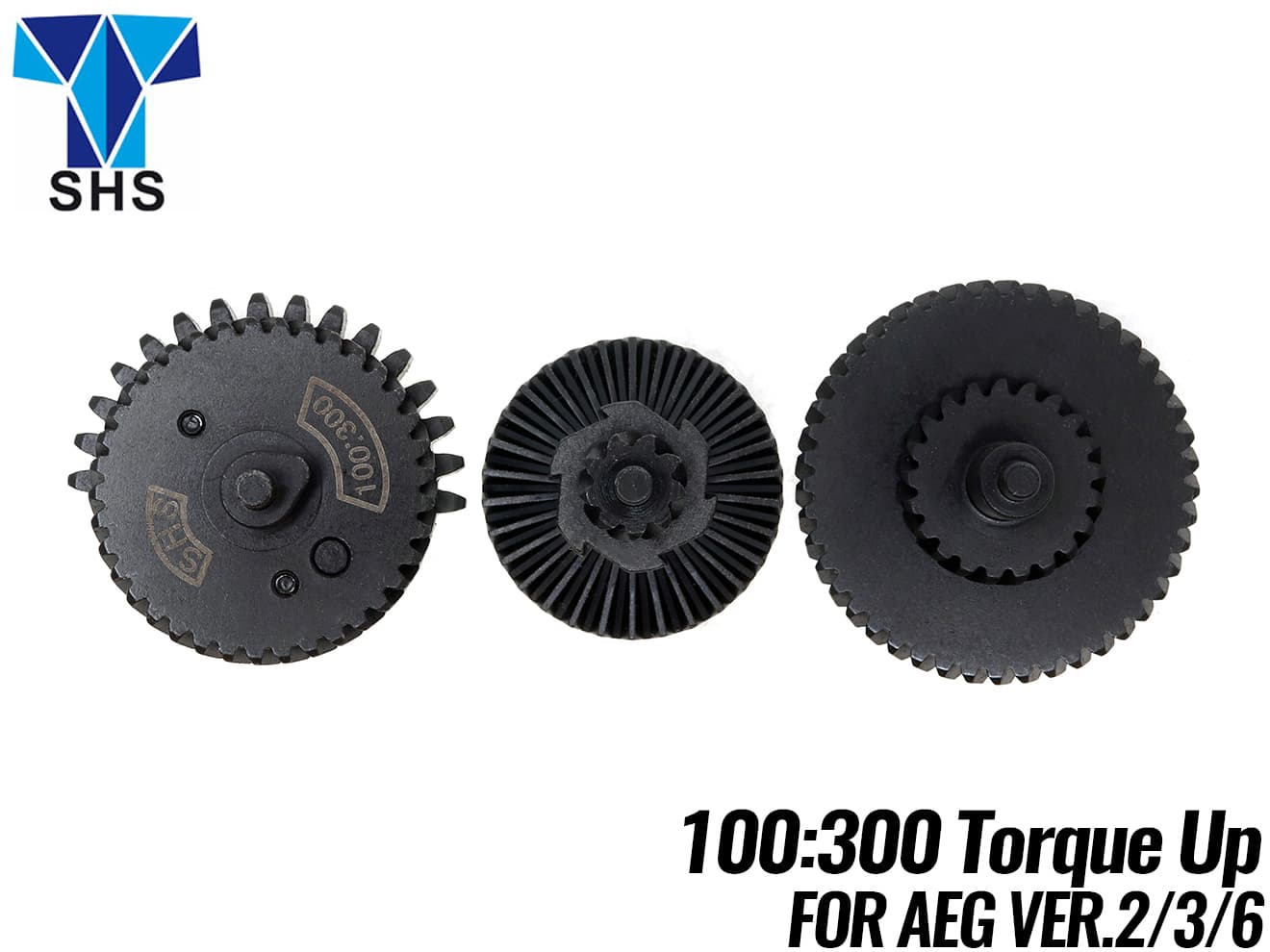 SHS ノイズレス CNCヘリカルギア3点セット Gen.3 [ギア比：100：200ハイトルク / 100：300ハイトルク]