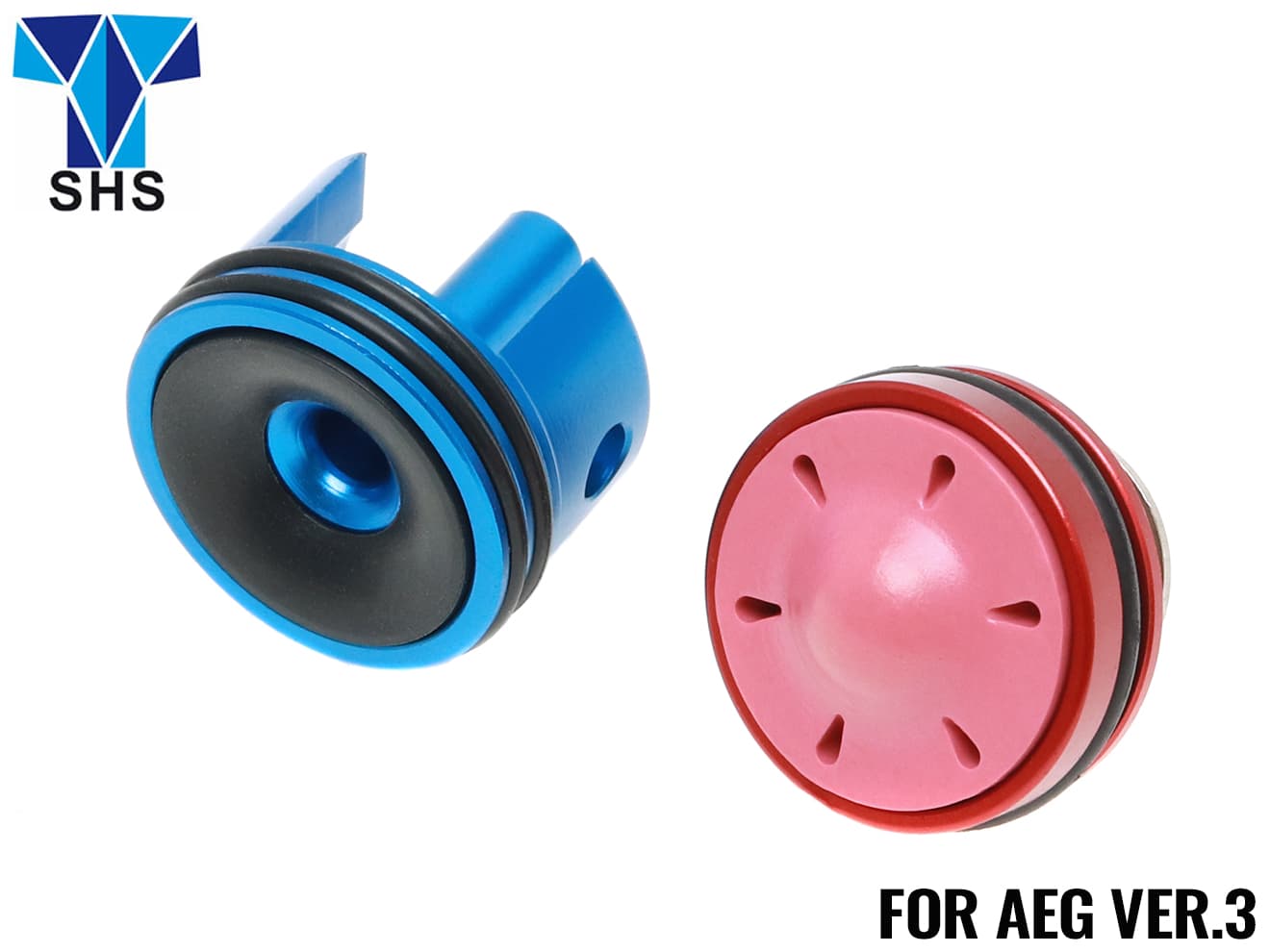 SHS アルミCNC テーパーシリンダーヘッド&サイレントピストンヘッドSET [適合：Ver2 / Ver3]