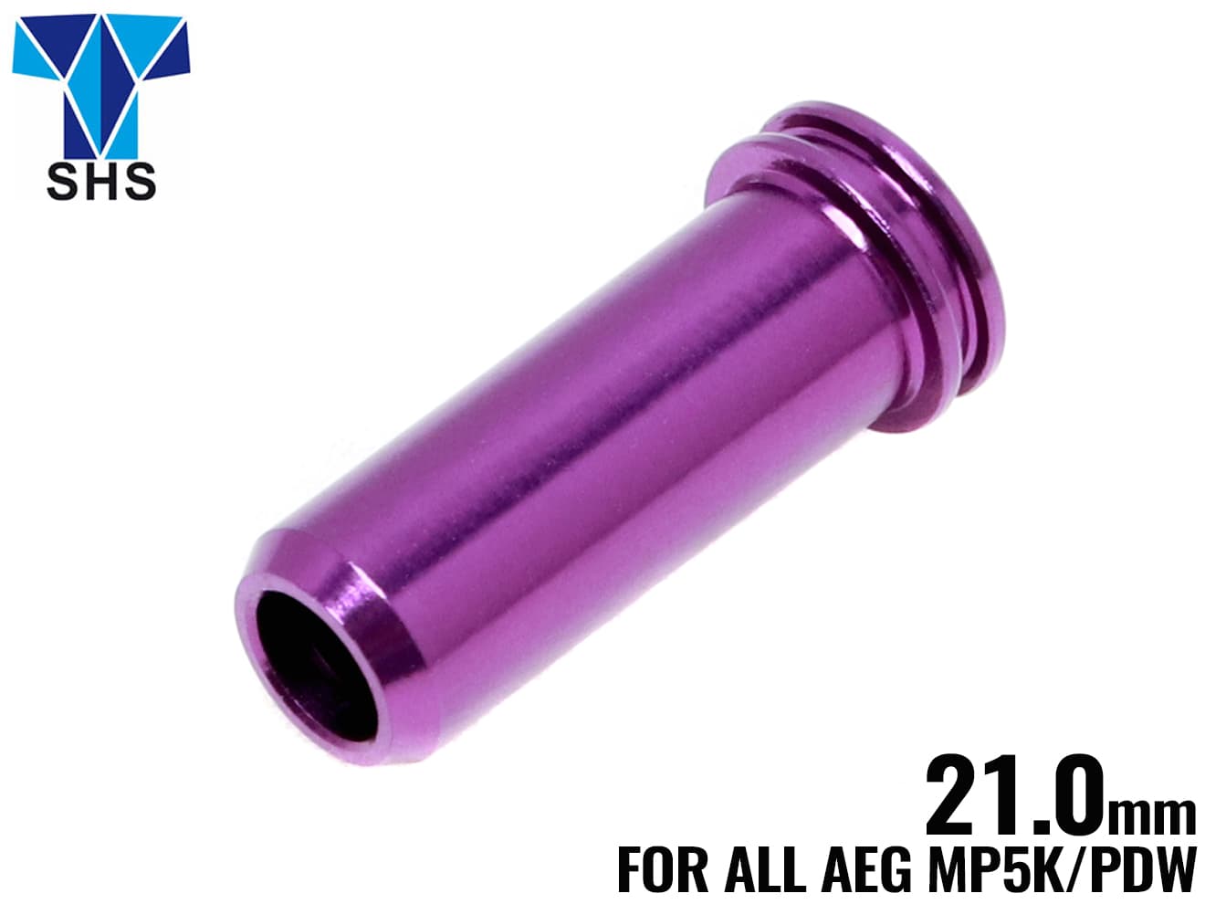 SHS アルミCNC シールノズル [長さ：17.8mm / 19.7mm / 20.2mm / 20.35mm / 20.7mm / 20.8mm / 21.0mm / 21.3mm / 21.4mm / 21.5mm / 22.35mm / 24.3mm / 24.75mm]