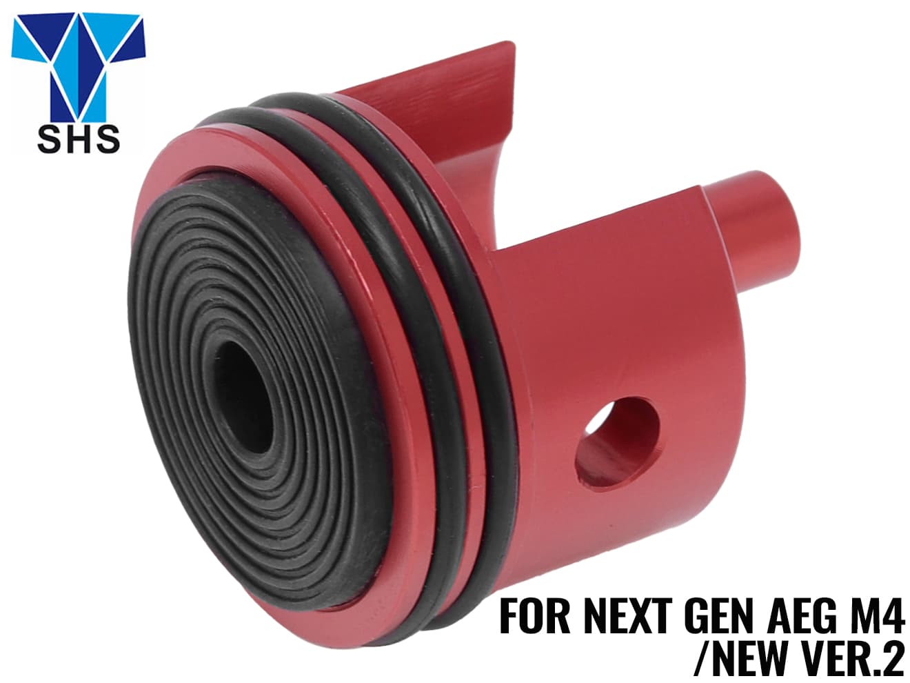 SHS アルミCNC ダンパーシリンダーヘッド AEG用 [適合：Ver2 / Ver3ショート / Ver3ロング / G36ショート / G36ロング / AUG / Ver7 / 次世代M4]